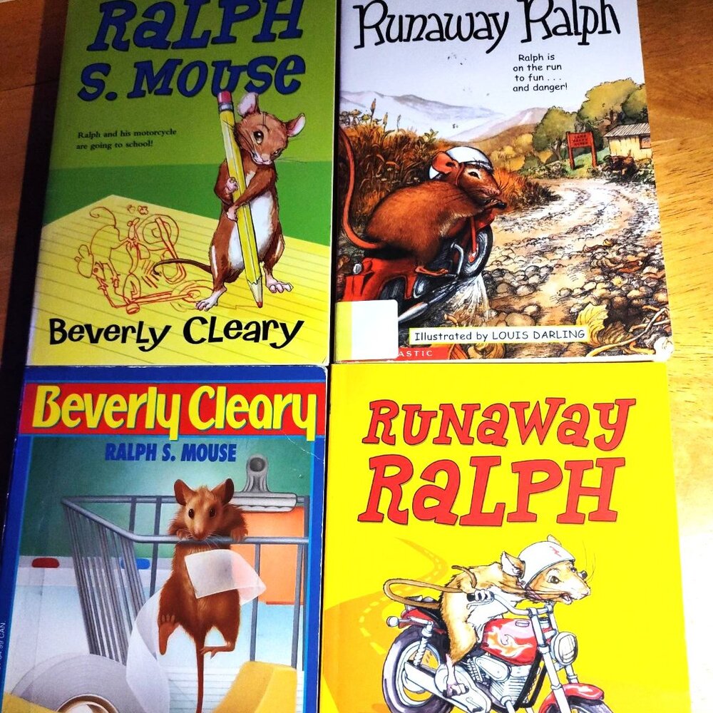 Beverly Cleary Ralph S Mouse Set of 4 paperback children's books. SHIPS FREE